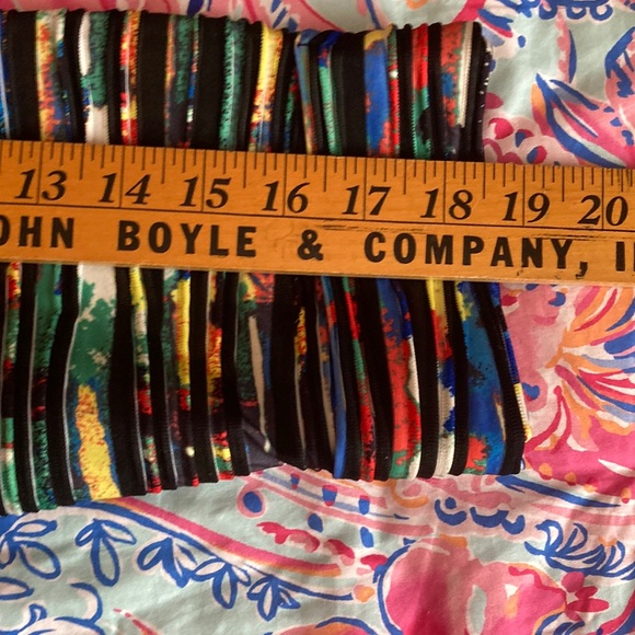 Multiples Blue and Red Blazer Lightweight Striped Design - Picture 6 of 9